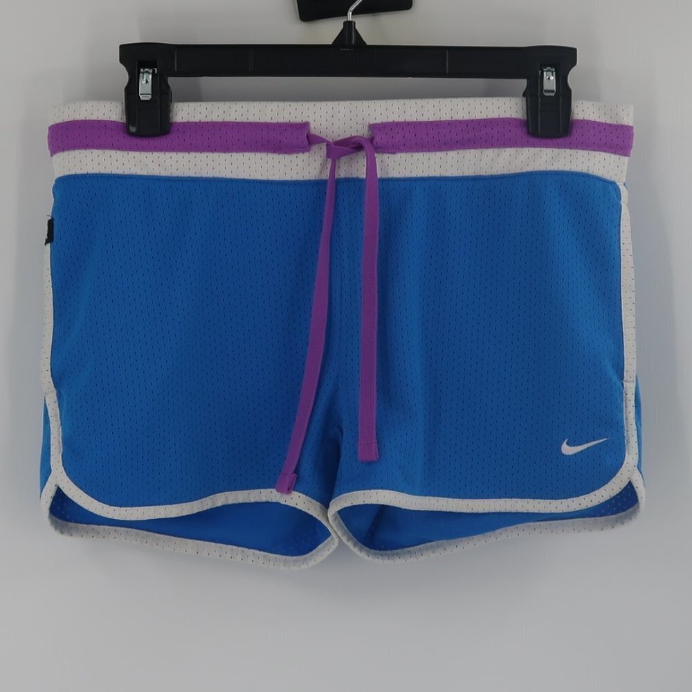 Nike The Athletic Department Blue Purple White Athletic Shorts Size Small